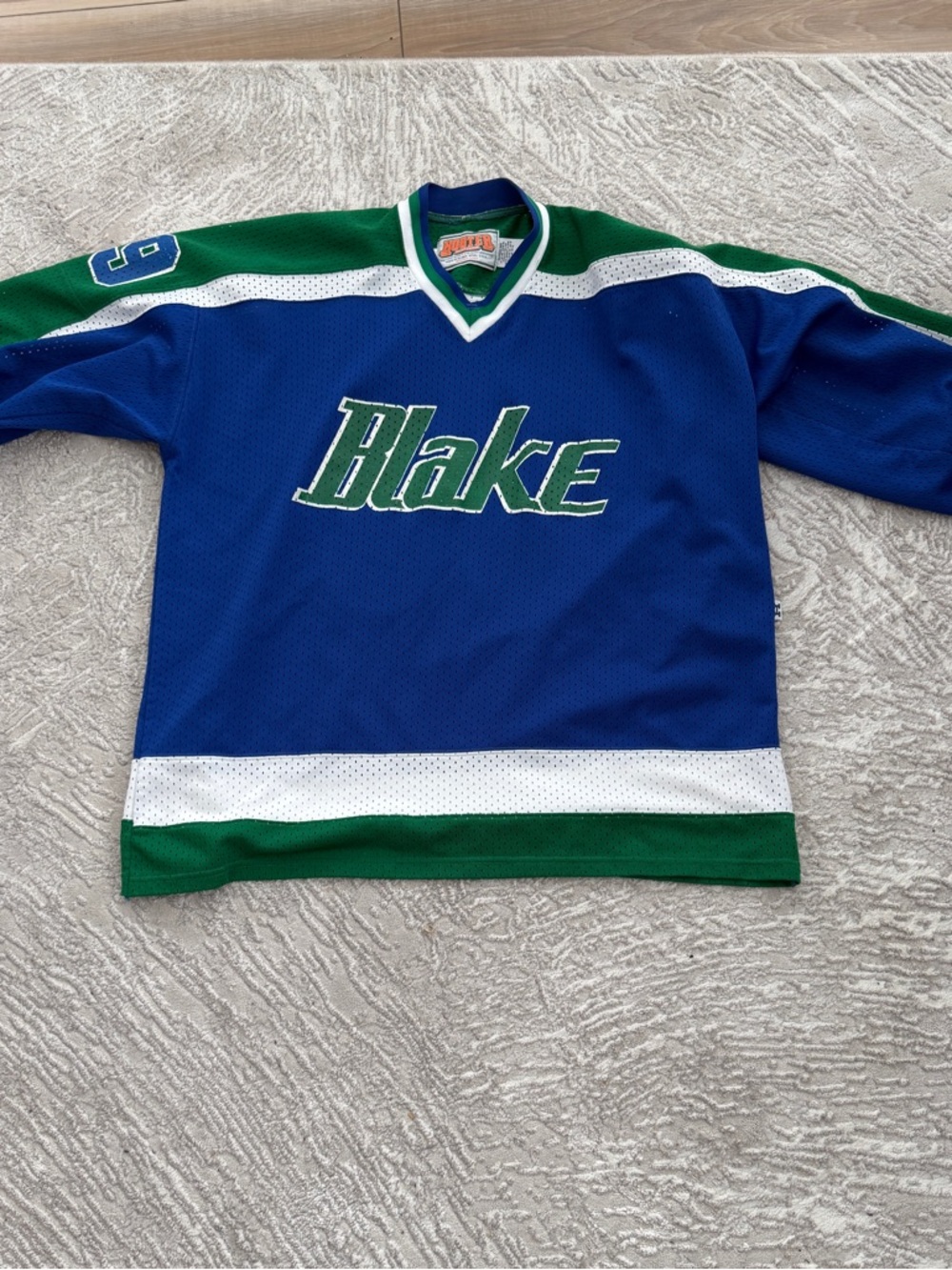 Blue & Green Hockey Jersey
